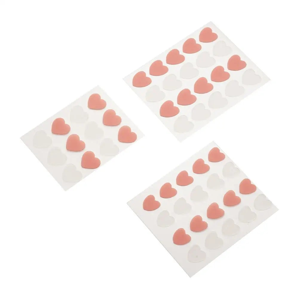 12/20 Counts Acne Care Patches Cute Pink Heart Shaped Acne Pimple Patches Invisible Acne Cover Treatment Stickers Skin Care Viralgem Store