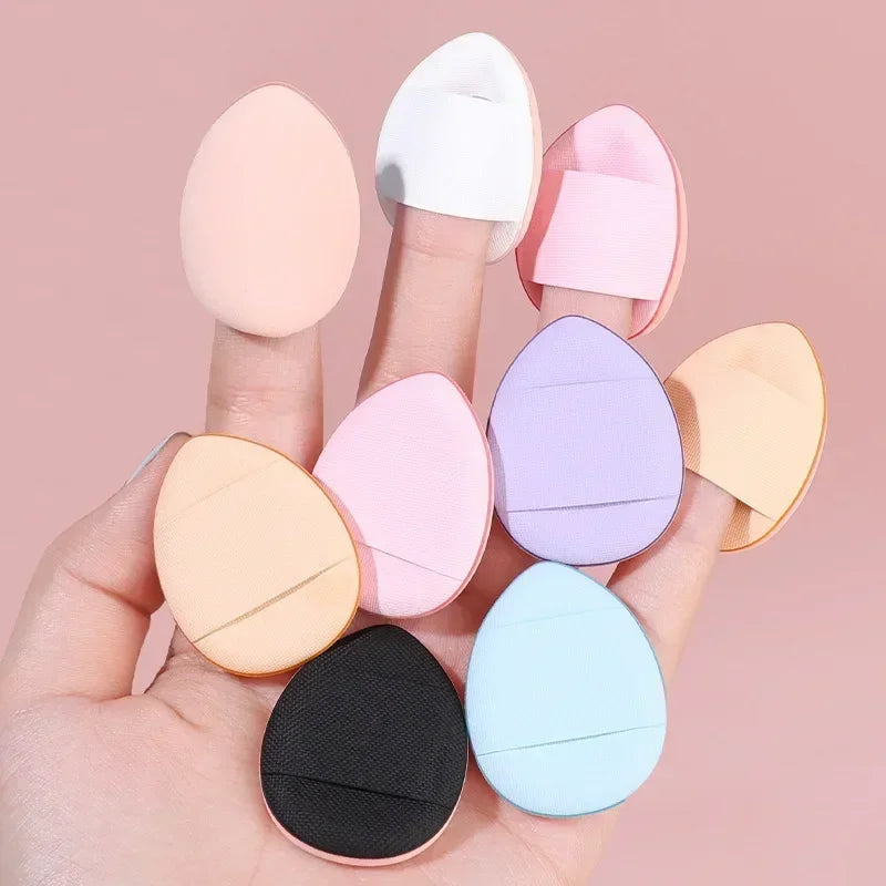 10Pcs Mini Finger Puff Foundation Small Air Cushion Powder Sponge Face Concealer BB Cream Cosmetic Applicator Makeup Tools Viralgem Store