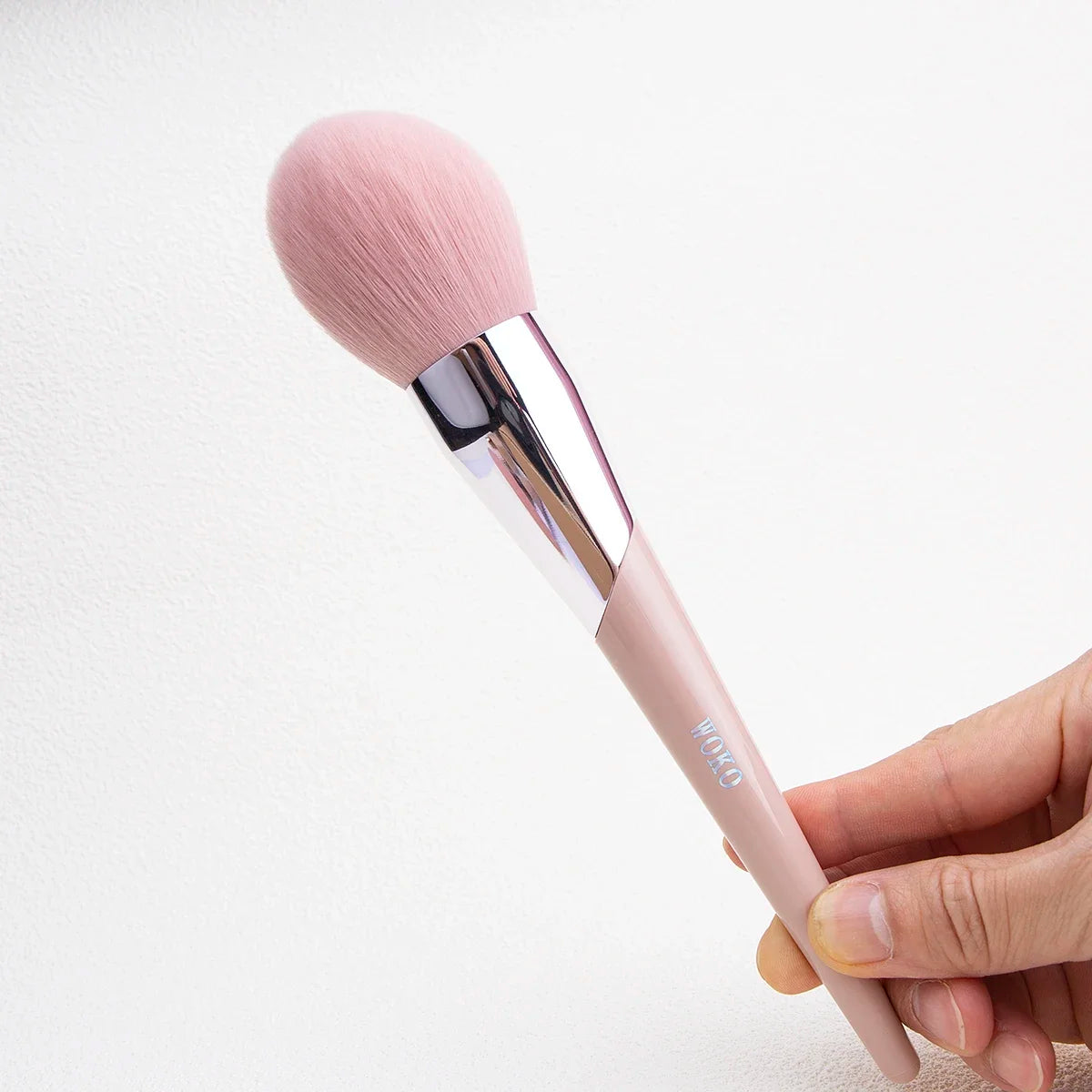 100# Large Powder Make Up Brush Big Powder Bronzer Brush Fluffy Pink Synthetic Hair Face Contour Bronzer Powder Makeup Tool Viralgem Store