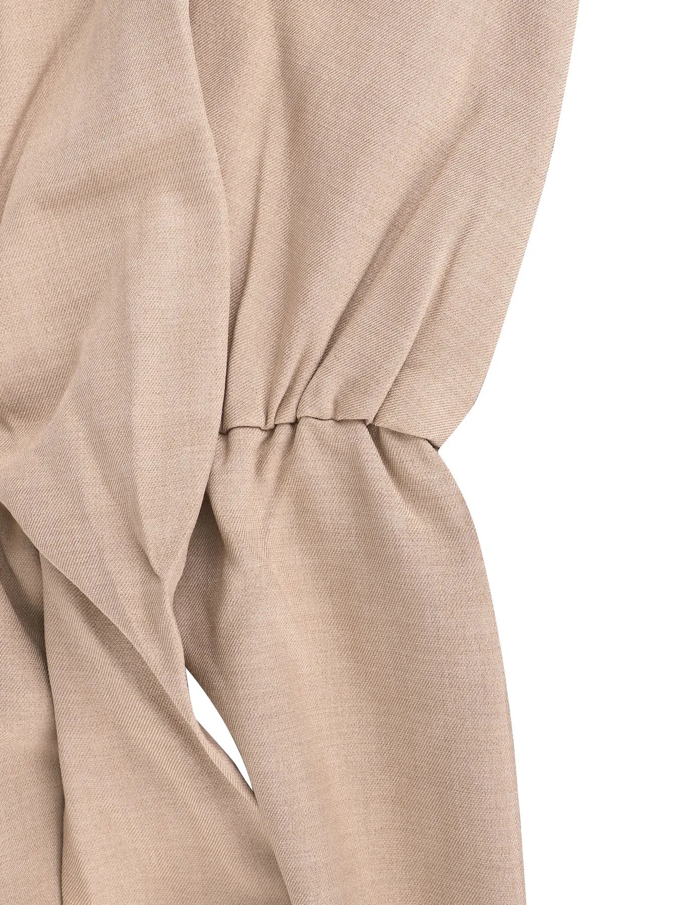 Women's Jumpsuits Summer Sleeveless Solid Fashion Bandage O- Neck Sexy Slim Folds Jumpsuits Casual Streetwear Simple Jumpsuits Viralgem Store