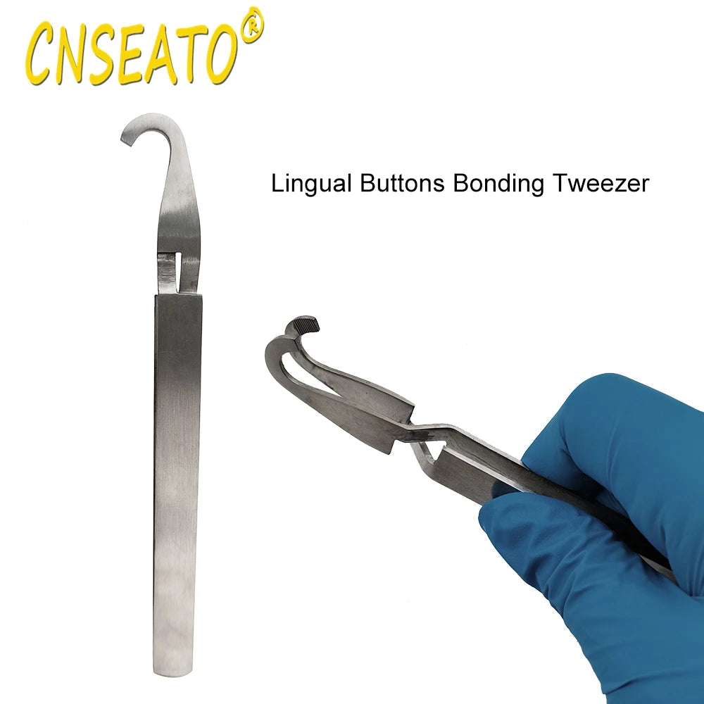 1Pcs Dental Orthodontic Bracket Tweezer Buccal Tube Bonding Placer Dentistry Articulating Paper Tweezers for Teeth Care Tools