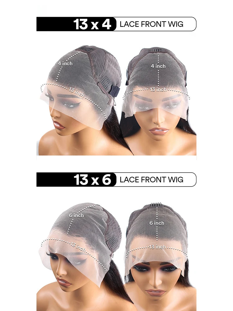 200% Density Bone Straight Blonde Ombre Highlight Wig HD Lace 13x6 Brazilian Human Hair Frontal Wig for Women Colored Hair Wig