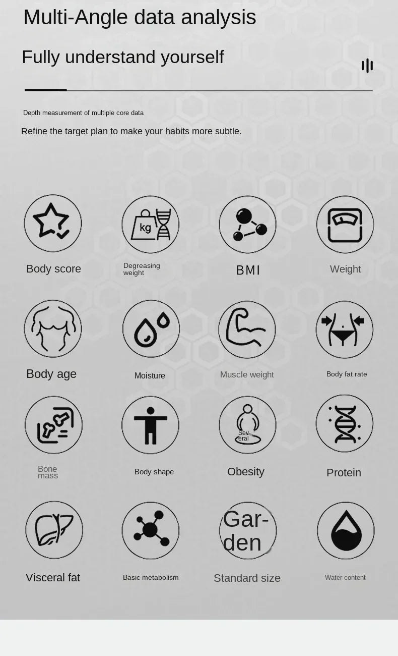 Special electronic scale for body management and fat loss smart mode Bluetooth body fat scale home weight scale ultra-precis NEW Viralgem Store