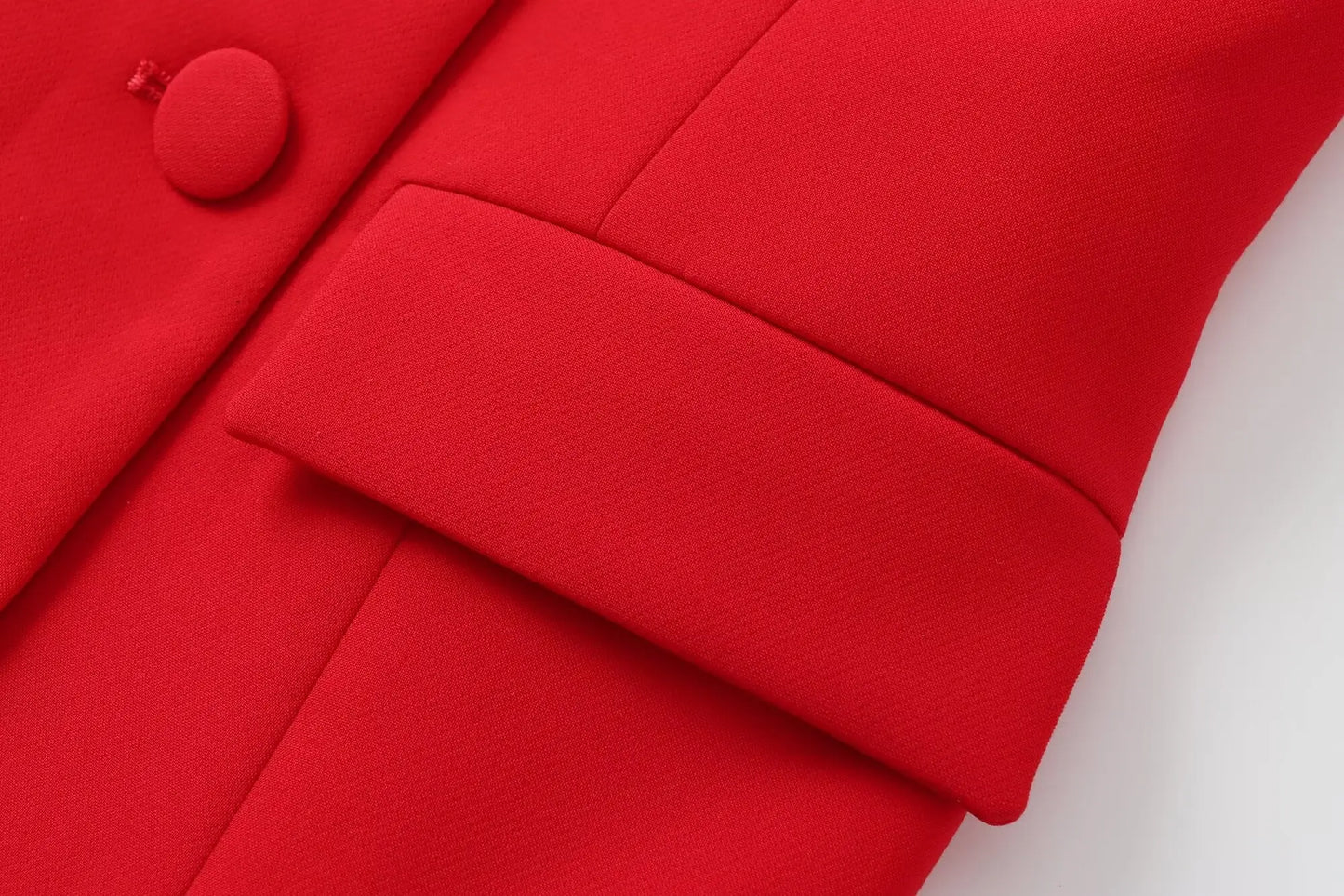 TRAFZA Women Fashion Suits Square Neck Sleeveless Double Breasted Waistcoat Top+Mid-Waist Slit Stralght Pants Female Summer Sets