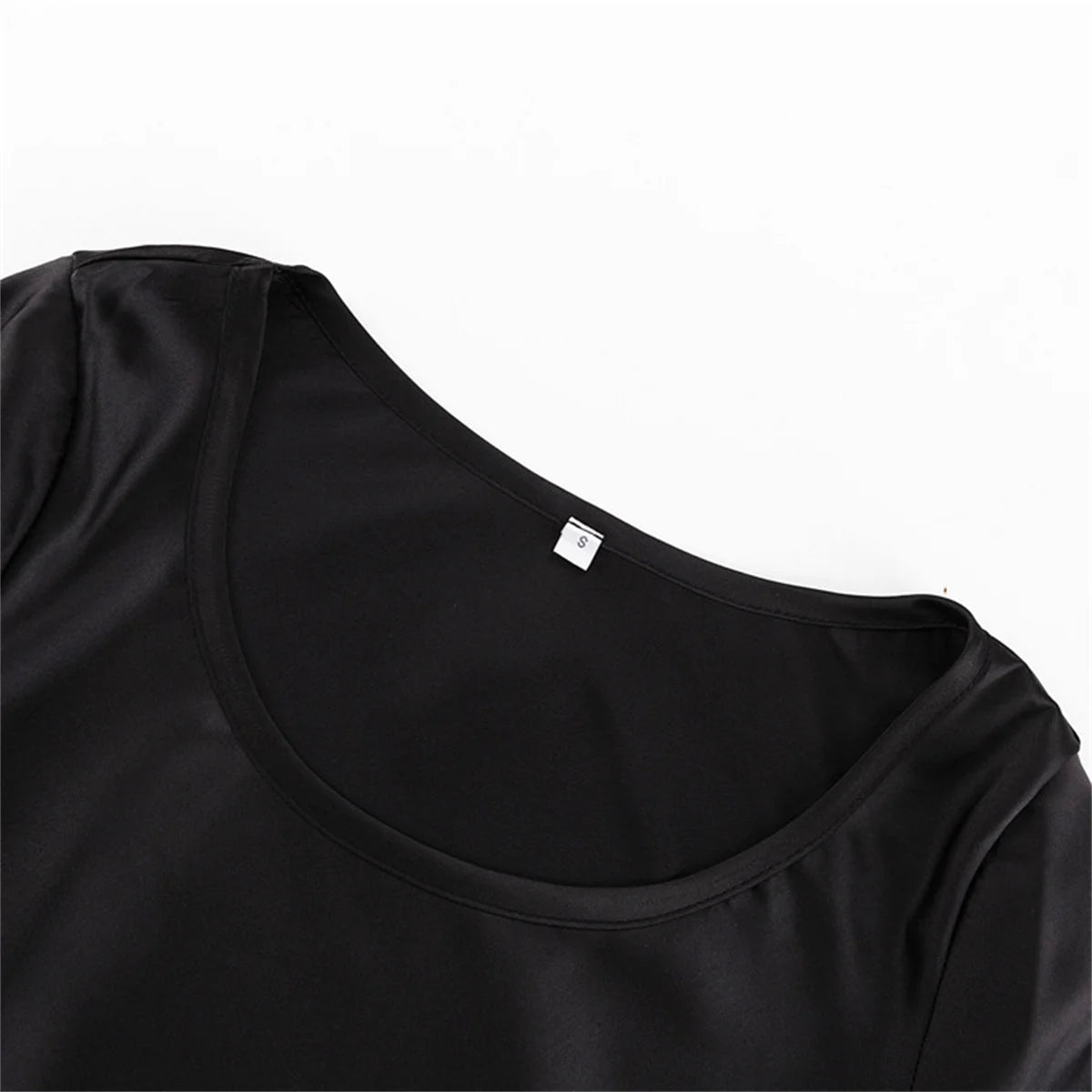 Women 2024 New Long Dresses Fashion Simple Elegant Round Neck Satin Flare Sleeve Lace Up Slim Evening Party Dresses Sexy Dress