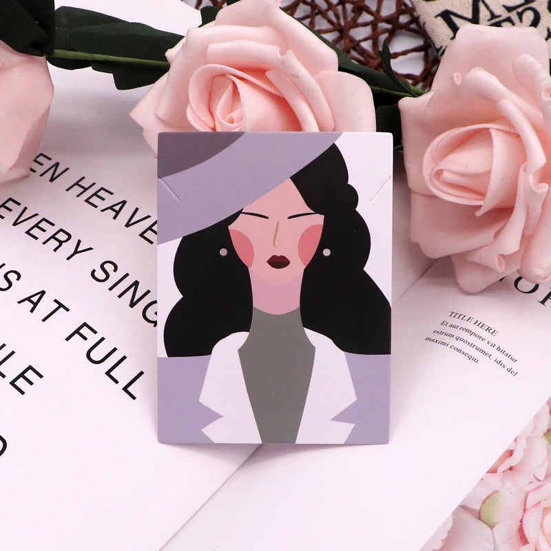 20Pcs/Lot 6x8cm Earrings Display Card Necklace Holder Favor Jewelry Organizer Ear Studs Jewelry Display Packaging Cards Supplies