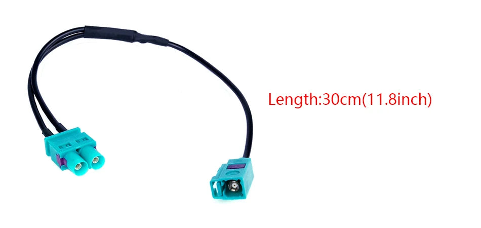 2 to 1 Double Fakra Radio Antenna Adapter RNS RCD 510 310 315 210 to RCD330 fit for VW