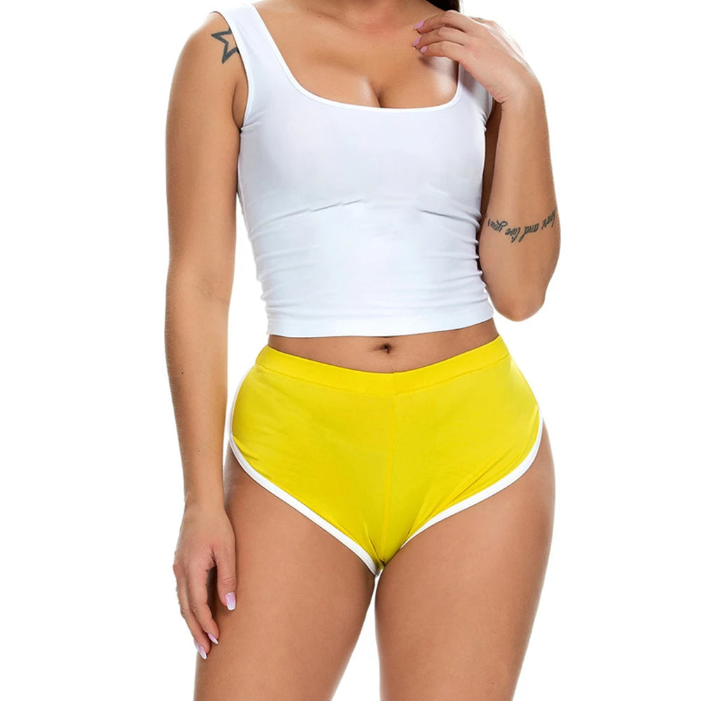 Women's Summer Leisure Loose Yoga Shorts Sports Fitness Exercise Hot Pants Push Up Training Tight Pants Pocket Shorts