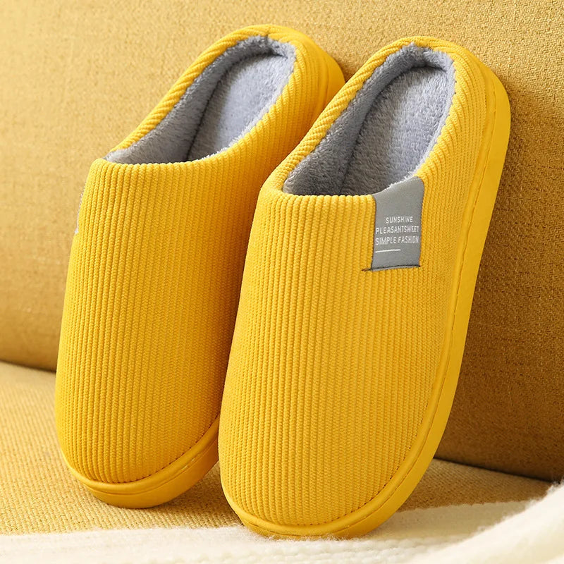 Women's Men's Thick Soft Bottom Home Slippers Household Plush Slippers Anti-slip Thermal Slippers Indoor Winter Viralgem Store