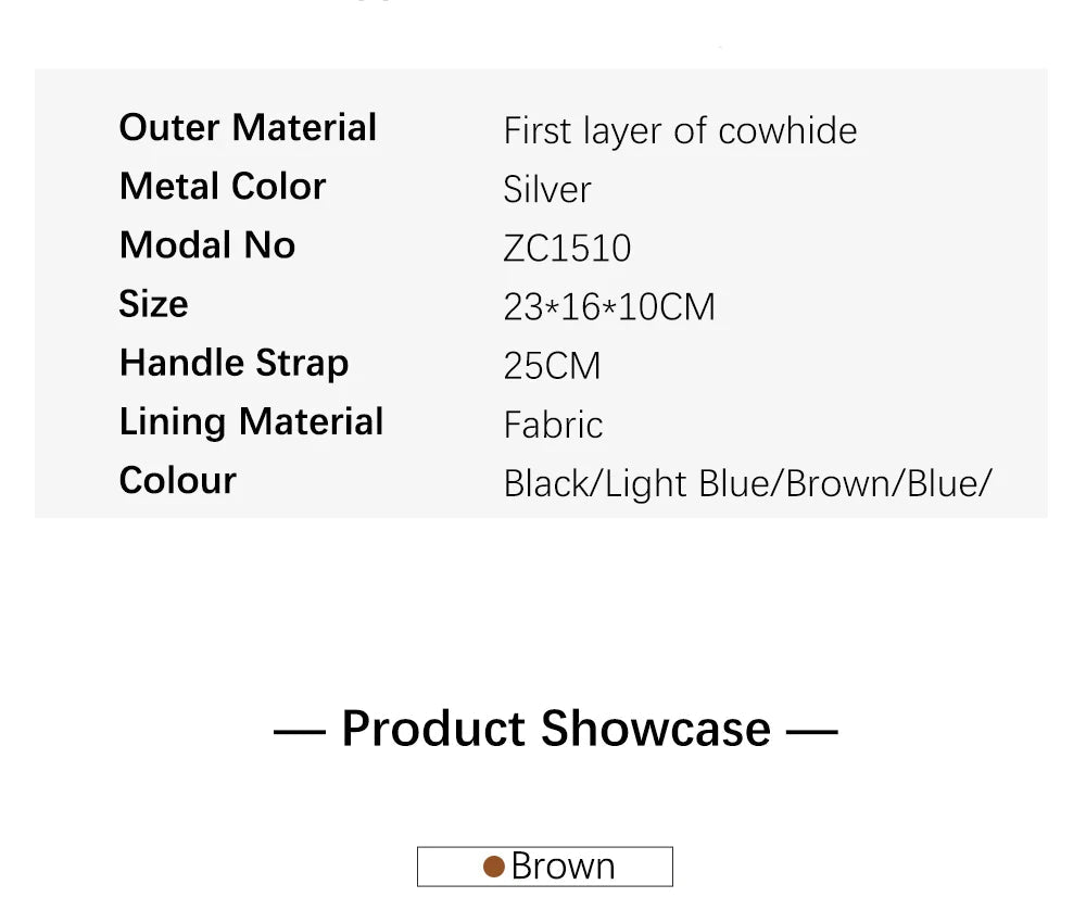 Zency Designer Women Shoulder Bag Genuine Cowhide Leather Handbag Zipper Pockets Large Capacity Female Crossbody Bag White Viralgem Store