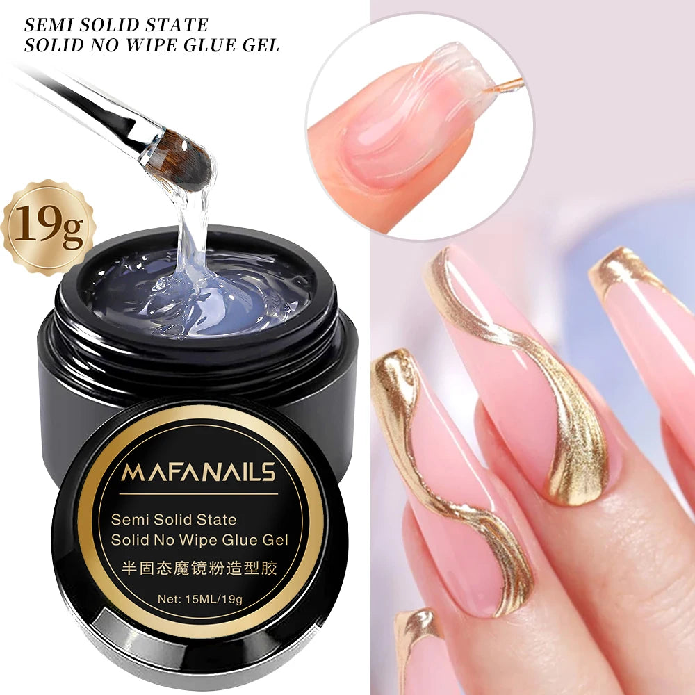 Strong Adhesive Nail Glue For Press On False Nail Tips Acrylic Fake Nails Long-lasting Transparent Nail Rhinestone Glue