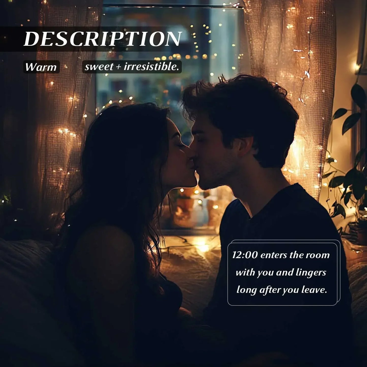 12:00 EAU DE PARFUM Pheromone Perfume Women's Warm Sweet Irresistible Fragrance for Attracting Candid Woody Fragrance 50ML