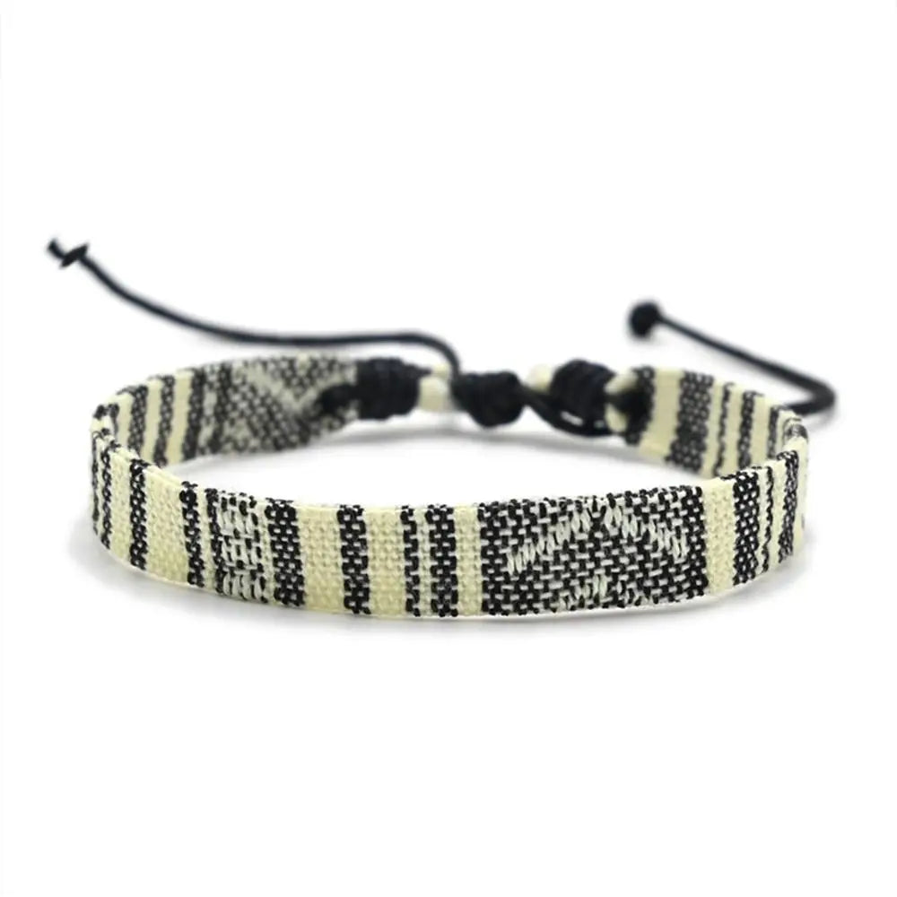 1PC Arabic Scarf Style Bracelet Multicolor Weave Bracelets Geometric Wave Point Traditional Patterns Webbing Hand Rope Viralgem Store