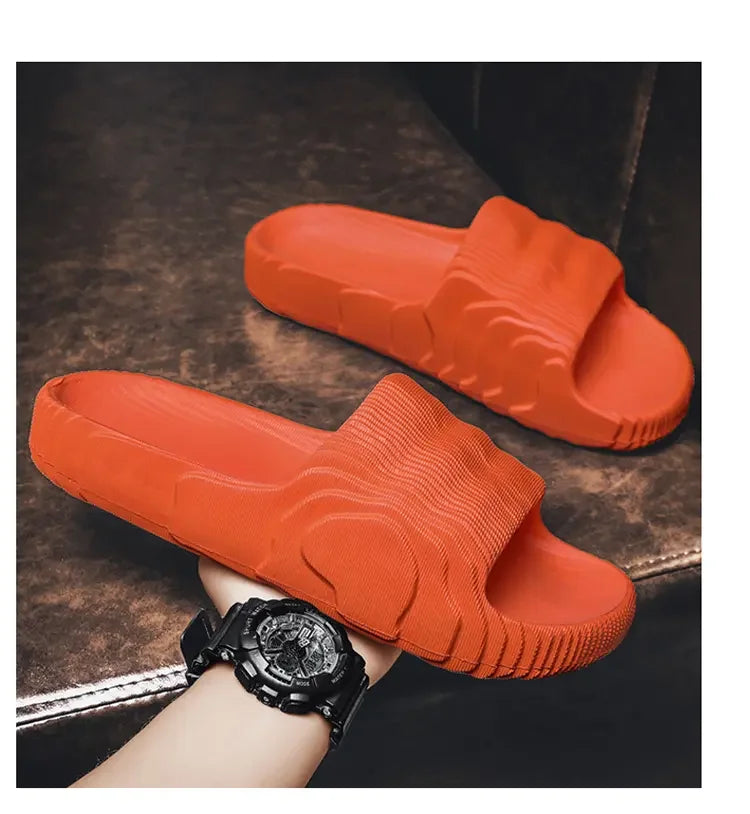 Summer EVA Slippers for Women Men Fashion Beach Sandals Soft Sole Platform Slides Outdoor Toe Open Shoes Unisex Size 29-46