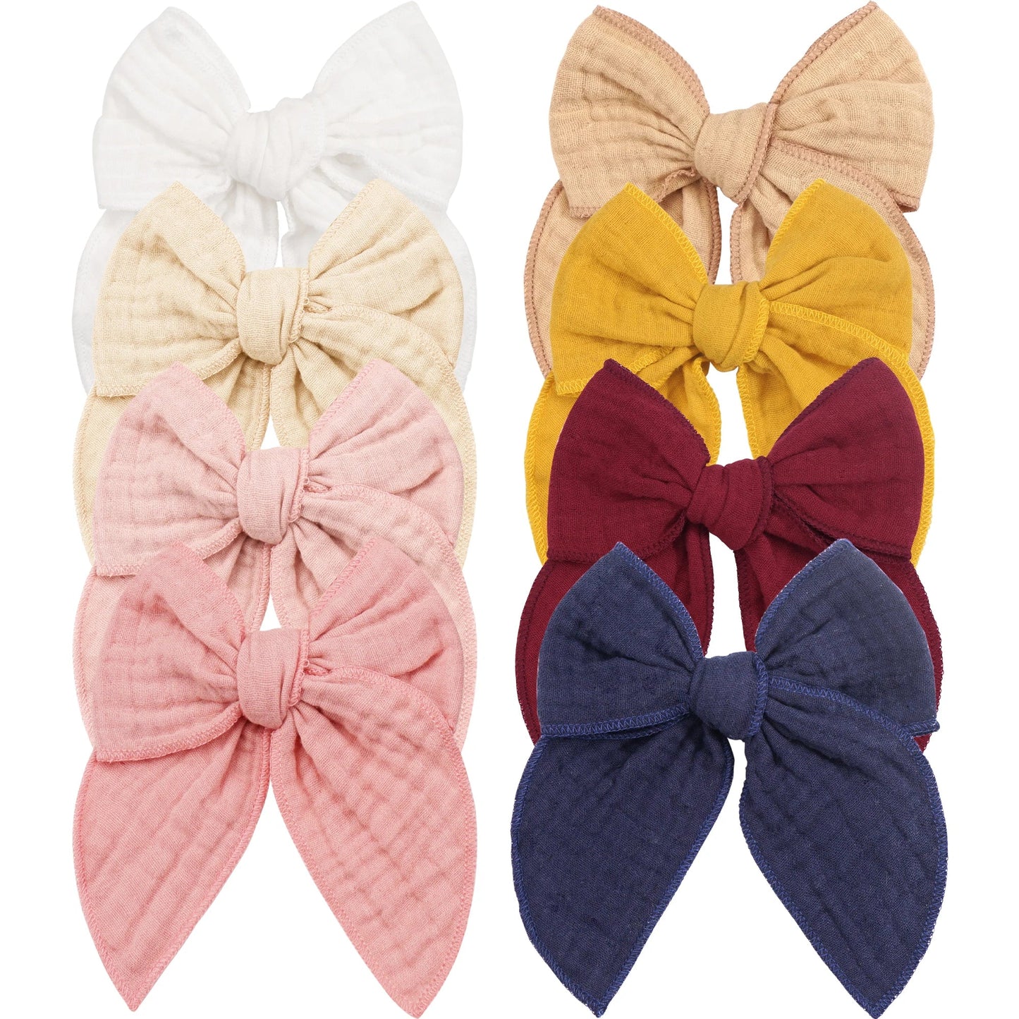4Pcs Velvet Fable Bow Hair Clips Baby Girls Women Large Sailor Head Bows Accessories Hair Grips for Kids Christmas Hair Bow Viralgem Store