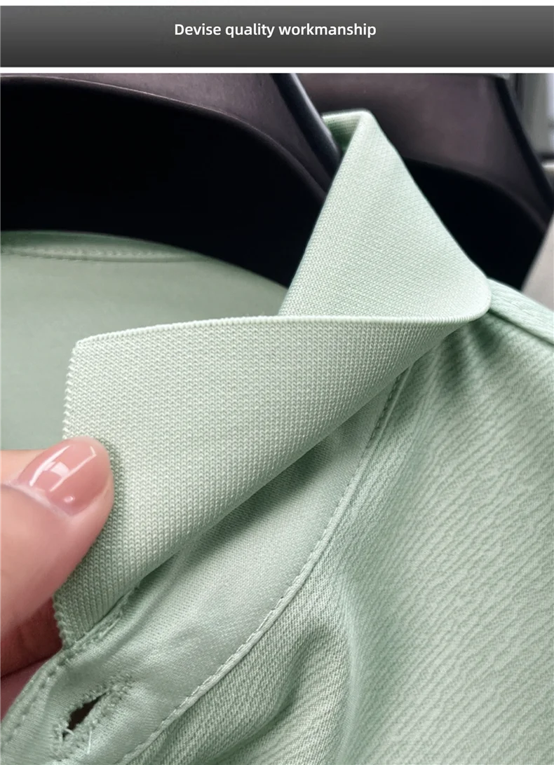 Top Grade Designer Brand Polo Shirt Men Summer New High Short Sleeve Regular Solid Casual Tops Fashions Mens Clothes 2025 Viralgem Store