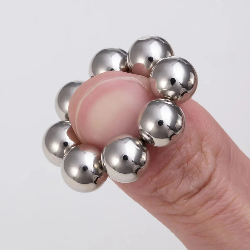 1Pair Nipple Clip and Studs Magnet Orbs Personal Fake Nipple Piercing Ring Powerful Magnet Non Piercing Giant Magnet Balls Women