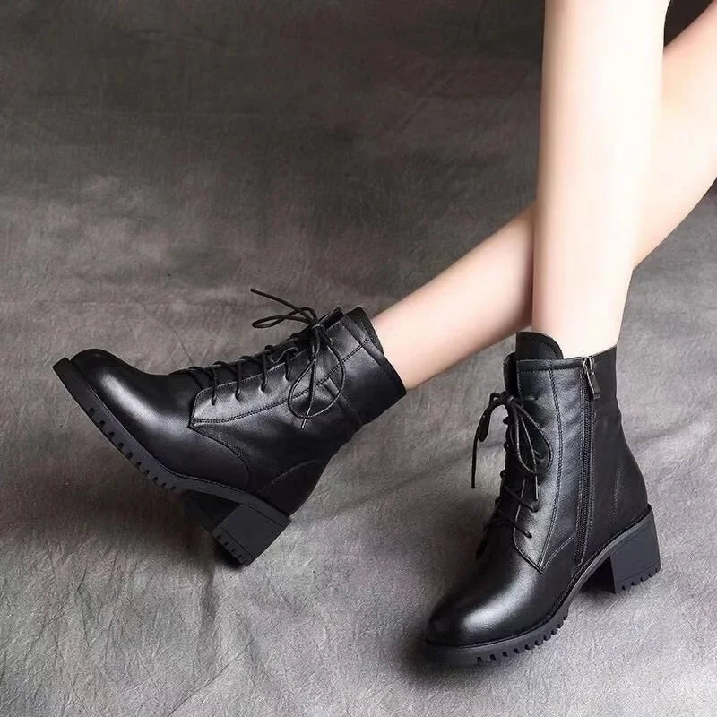 2024 High Quality Ladies Shoes Side Zipper Women's Boots Fashion Cross-tied Modern Boots Women Hot Sale Plus Size Ankle Boots Viralgem Store