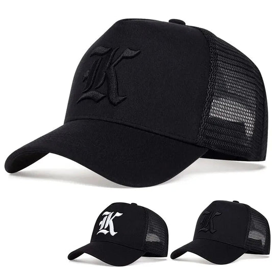 Unisex Lk Letter Embroidery Embroidery Baseball Net Caps Spring and Summer Outdoor Adjustable Casual Hats Sunscreen Hat Viralgem Store