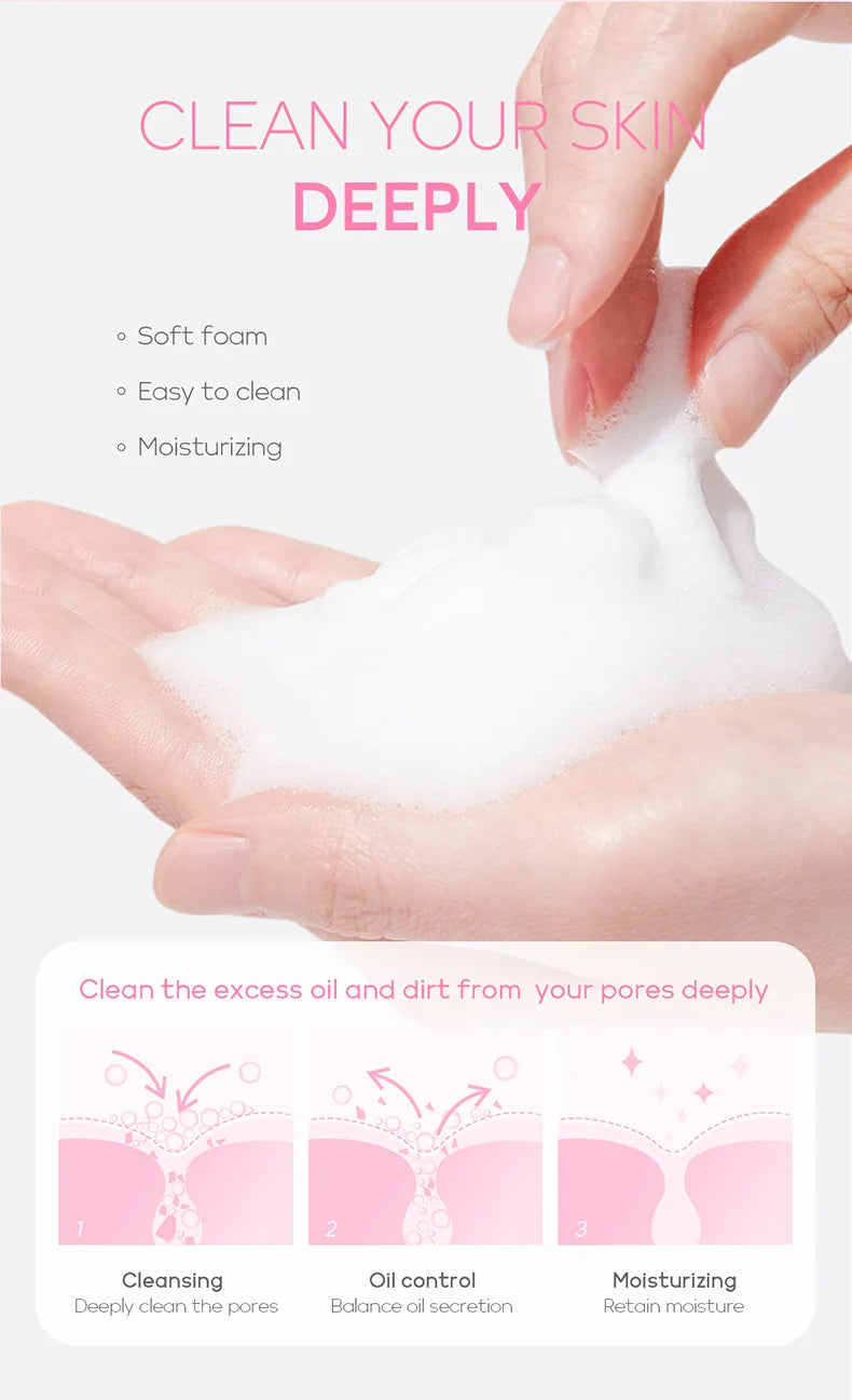 4pcs Skincare Sets Sakura Cleanser Face Cream Toner Eye Cream Deep Cleansing Moisturizer Oil Control Skin Care Kit Travel Outfit