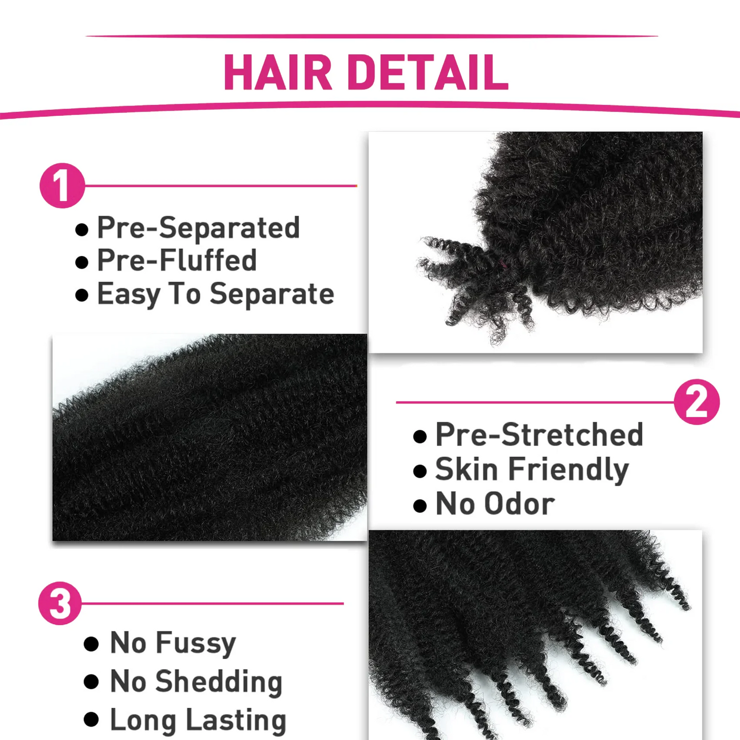 12 -30 Inch Afro Twist Twist Braiding Hair Springy Afro Twist Hair Pre Fluffed Spring Twist Hair For Soft Locs Synthetic Hair