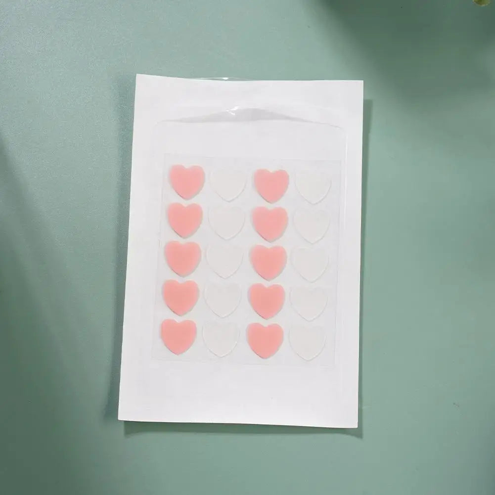 12/20 Counts Acne Care Patches Cute Pink Heart Shaped Acne Pimple Patches Invisible Acne Cover Treatment Stickers Skin Care Viralgem Store