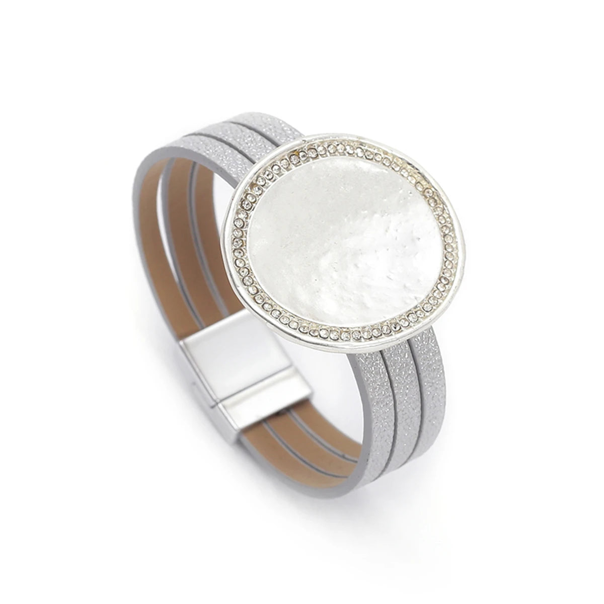 WYBU Wrap Leather Bracelets for Women Fashion Metal Leather Bracelet Charm Couple Wholesale Jewelry Dropshiping