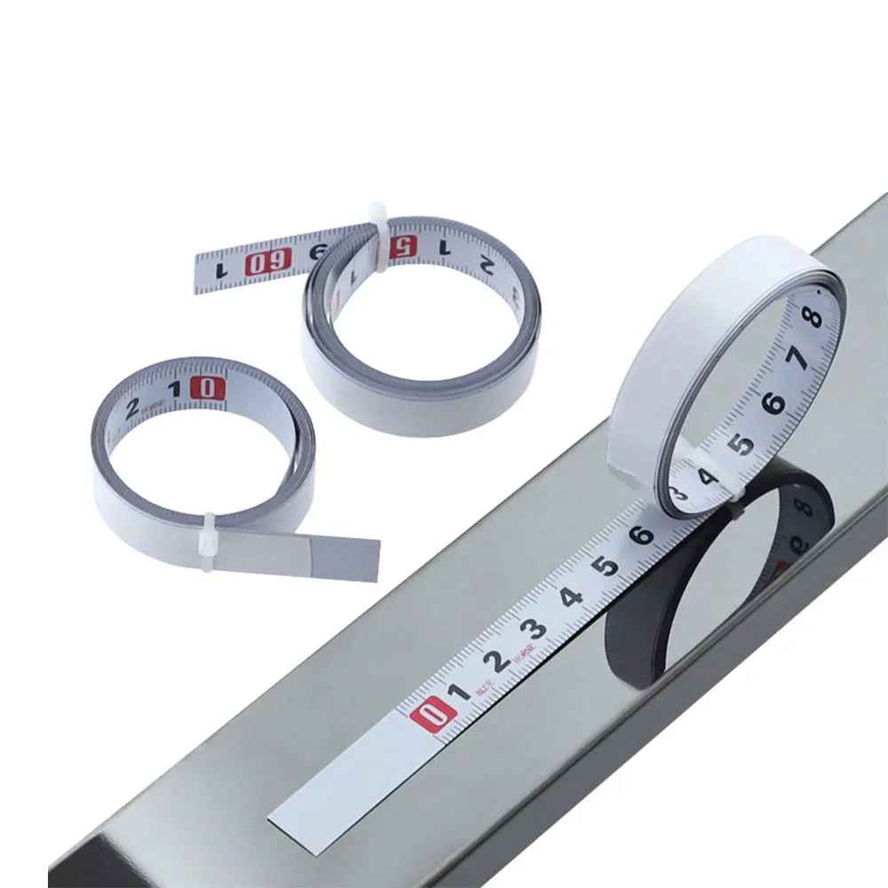 Sticky Ruler Scale With Glue Sticker Woodworking Guide Rail Self-Adhesive International Standard Scale Tape Measure Flat Ruler