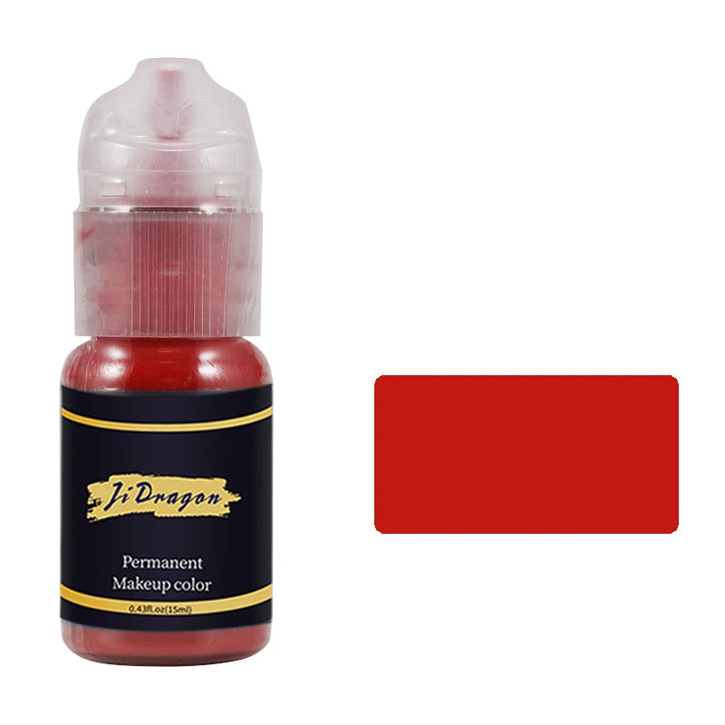 15ml Tattoo ink Pigment Color Paint Set Mix Permanent Makeup Microblading Eyebrow Lip Eyeliner SMP Beauty PMU Body Art Supplies