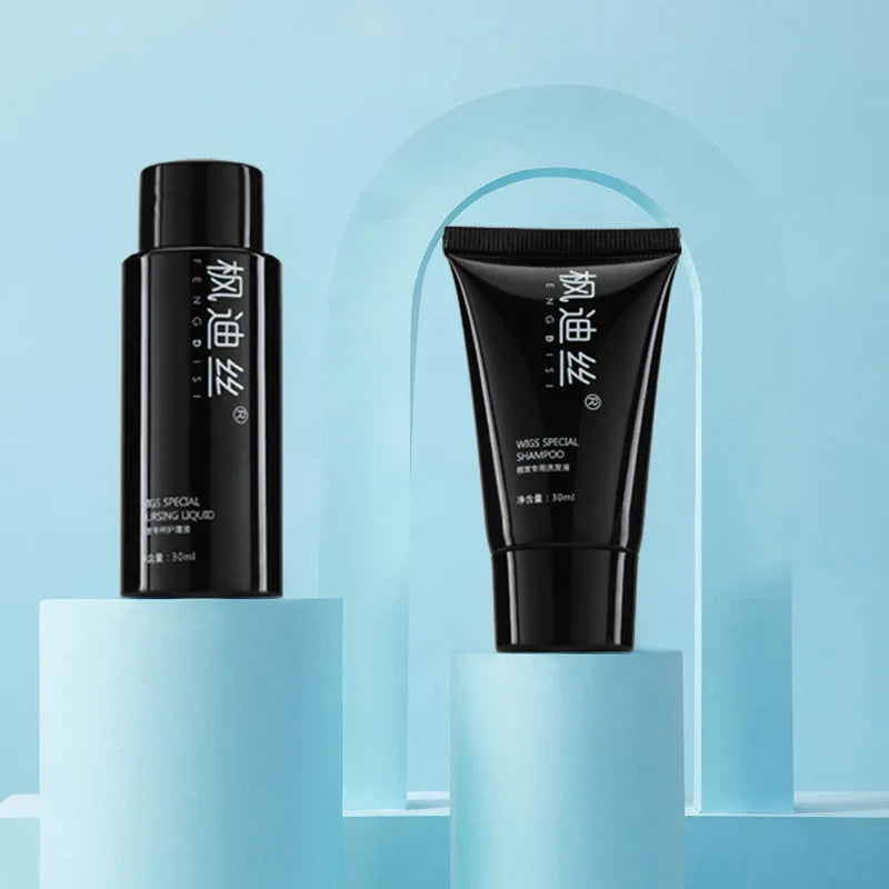 Wholesale 1PCS 30ml+30ml Wig Care Kit – Shampoo & Conditioning Spray Set for Synthetic & Human Hair