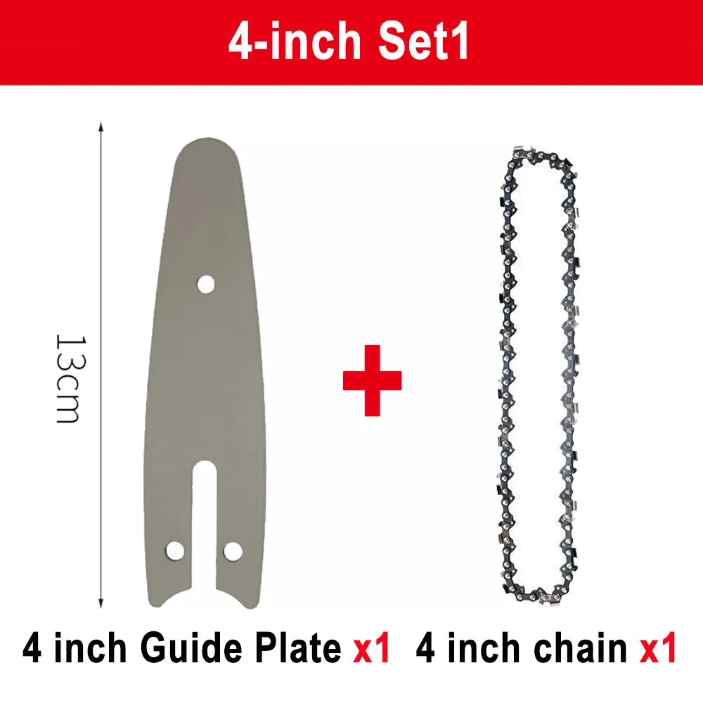 4/6/8/10 Inch 1/4 Chainsaw Chain Guide Portable Electric Saw Mini Chainsaw Logging Saw Blade Pruning Chain Saw Chain Accessories