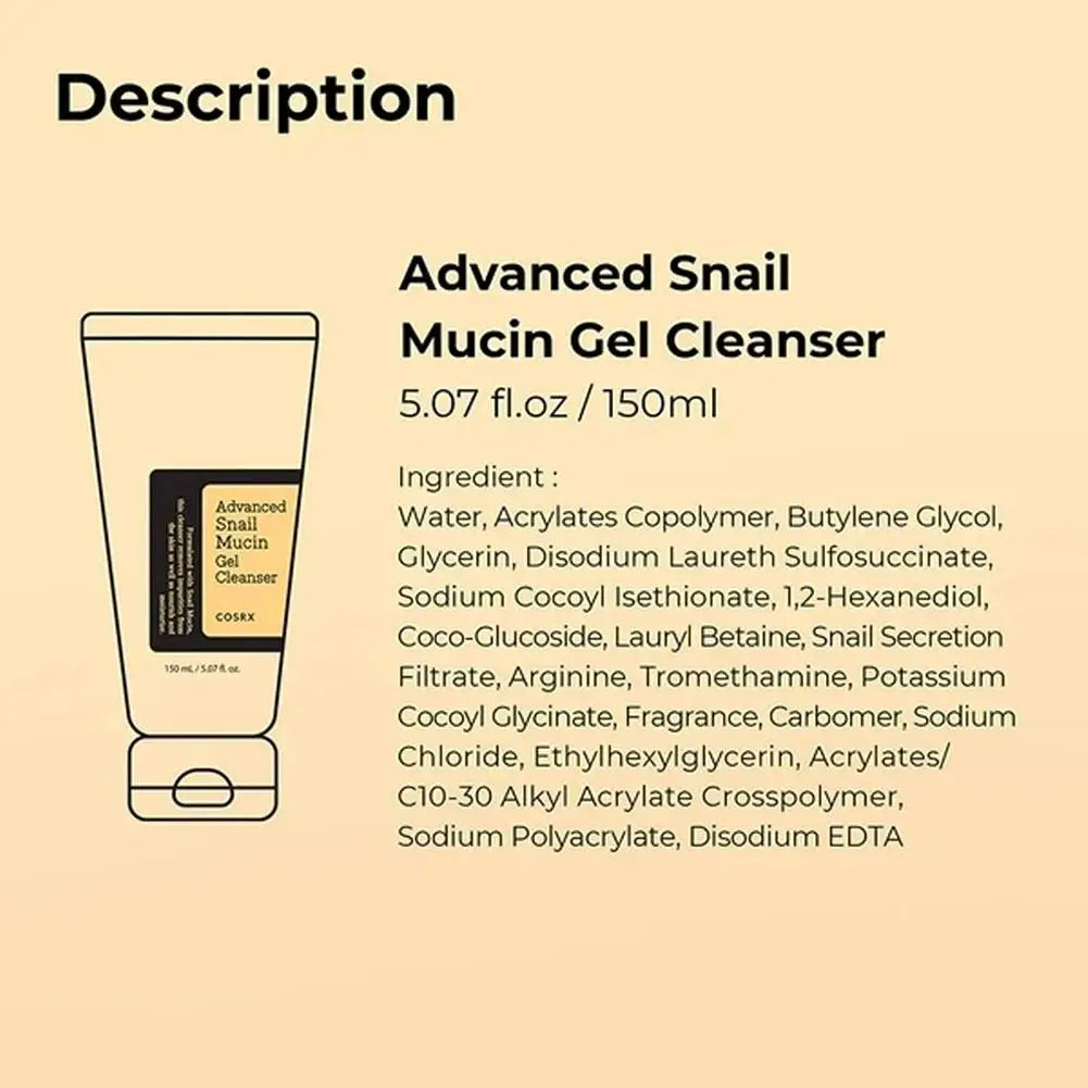 Advanced Snail 96 Mucin Power Essence/Cleanser/Cream Moisturizing Smoothing Nourishing Korean Cosmetics Facial Skin Care Product