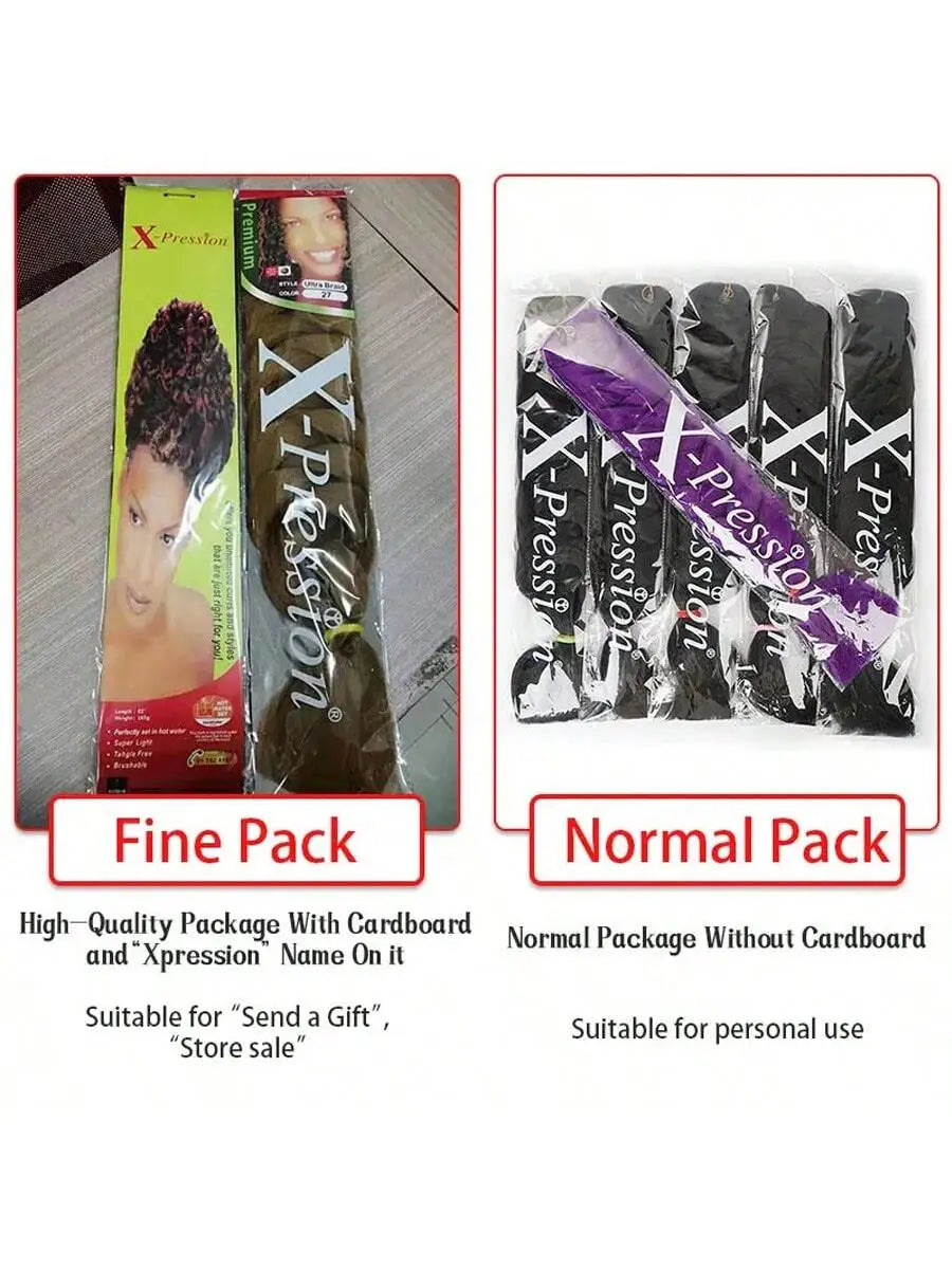 Xpression Crochet Hair Jumbo Braids Hair Kanekalon Expression Hair for Braids Synthetic Braiding Hair Extensions For Women