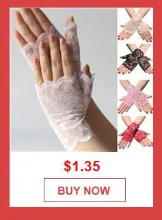 1 Pairs Lace Fingerless Wedding Gloves Beautiful See Through Bowknot Bride Party Gloves Female Vintage Soft Short Gloves Viralgem Store