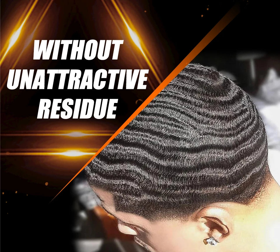 100g Waves Control Pomade Set 360 Wavy Hair Oil With Brush Natural Silky Shine Style Sport Waves Cream For African Black Men