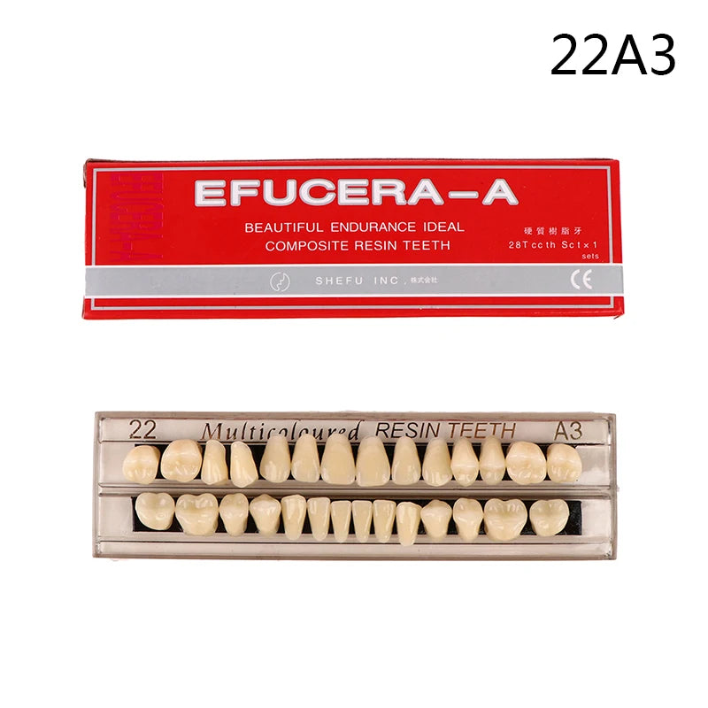 28teeth Resin Denture Teeth Comparator Mirror Dentistry Bleaching Dental Plate Research On Dental Education Model