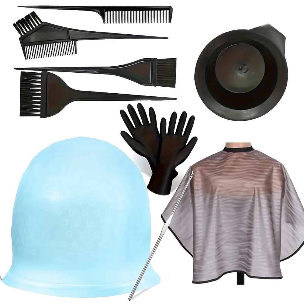 10 Pcs Professional Hair Bleach Kit Hair Coloring Products with Hair Dye Brush, Hair Color Bowl for Hair Coloring at Home