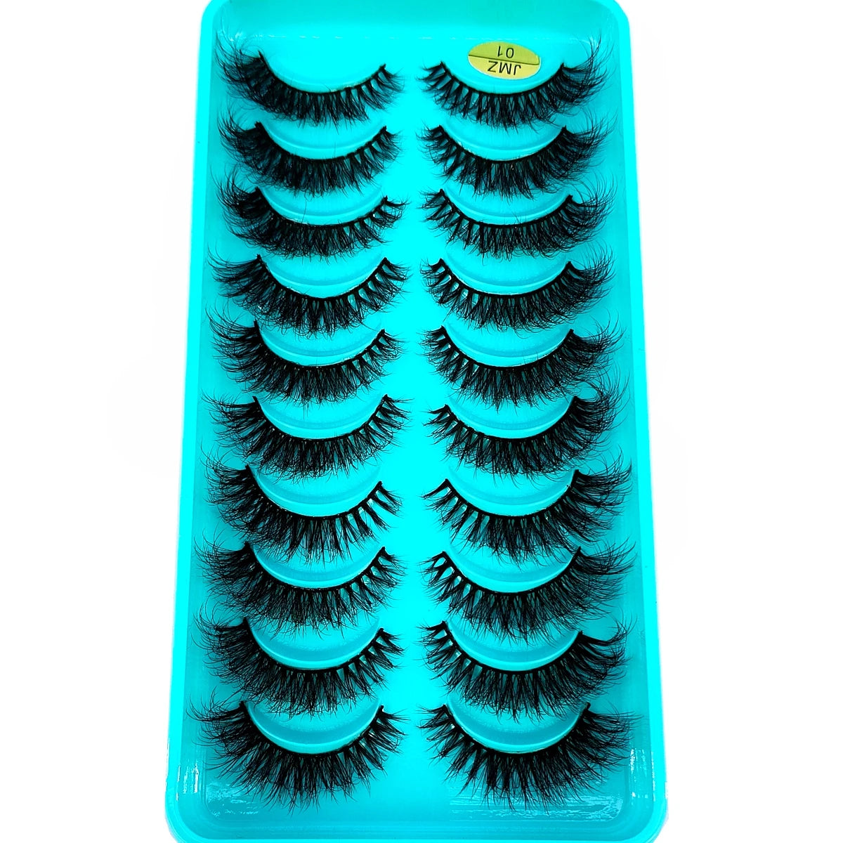 10 Pairs 3D Faux Mink Lashes Fluffy Soft Beauty Wispy Natural Short False Eyelashes Curly lashes Makeup Classic Thick eyelashes