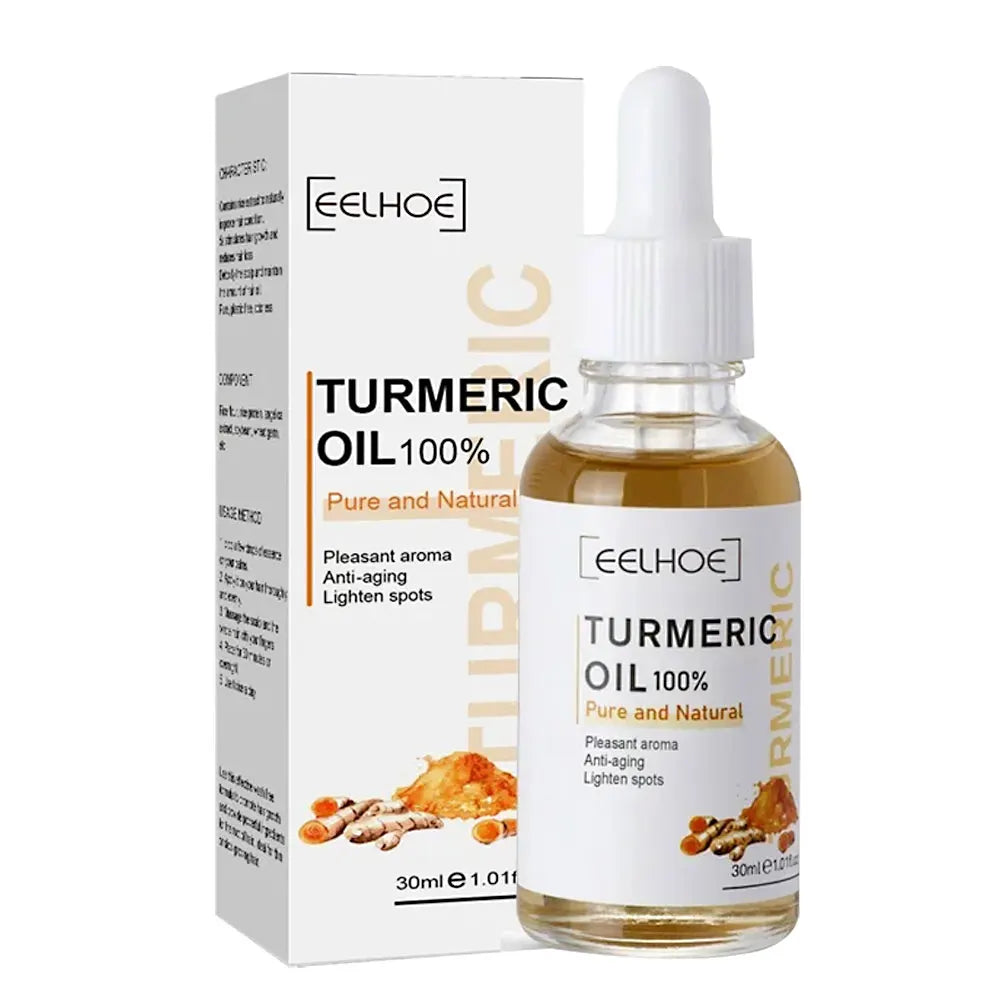 Turmeric Essential Oil Facial Repair Serum Anti-Wrinkle Lifting Firming Face Moisturiz Brighten Essence for Dark Spot Corrector