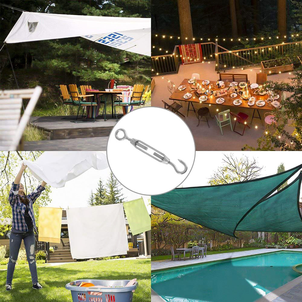 15/30m Cable Guardrail Ropes Awning Install Attachment Set Flexible Wire Soft Stainless Steel Hardware Universal Hoisting Rope