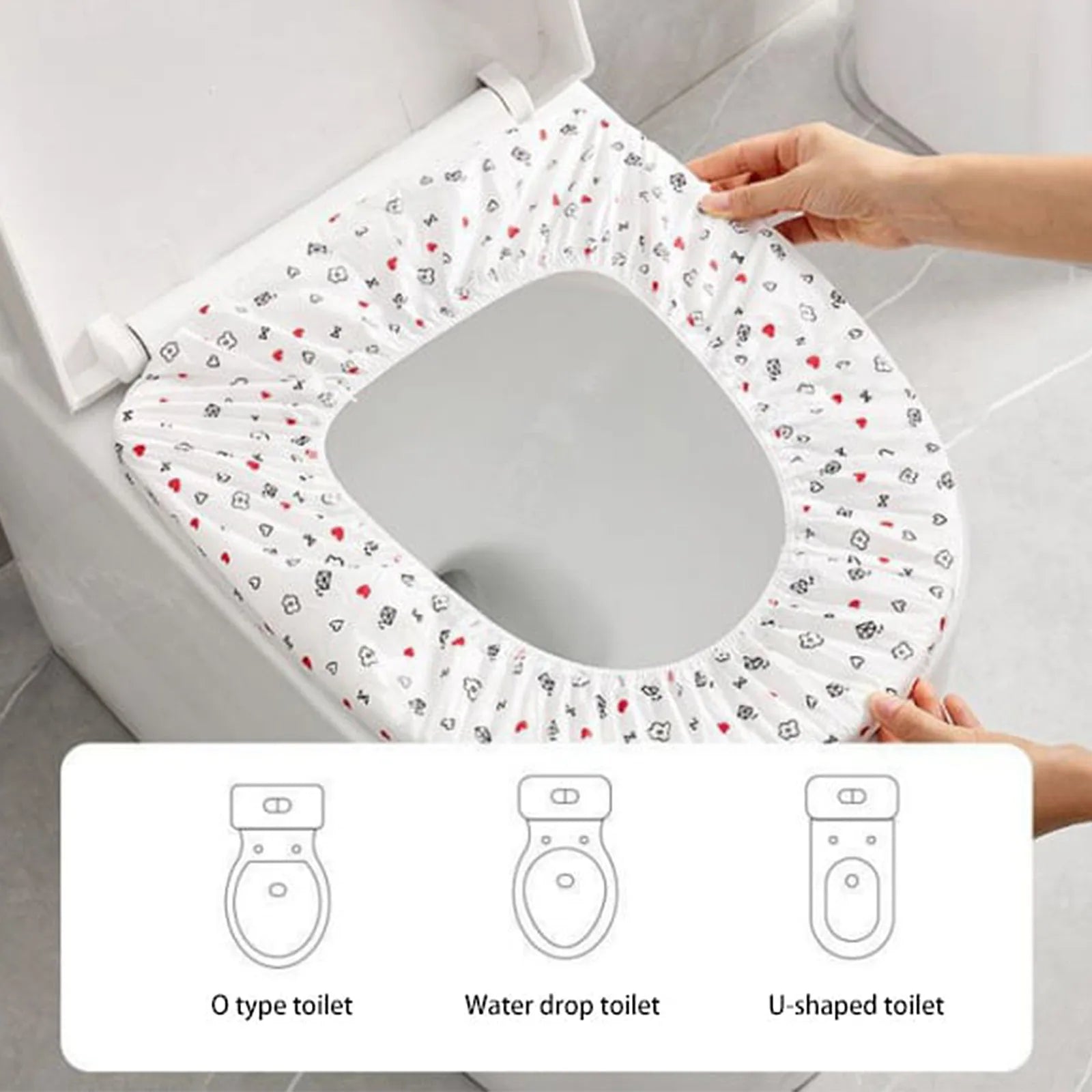 1-50pcs Disposable Toilet Seat Cover Non-woven Fabric Toilet Mat Seat Waterproof Soluble Water Todder Toilet Training Seat Cover Viralgem Store