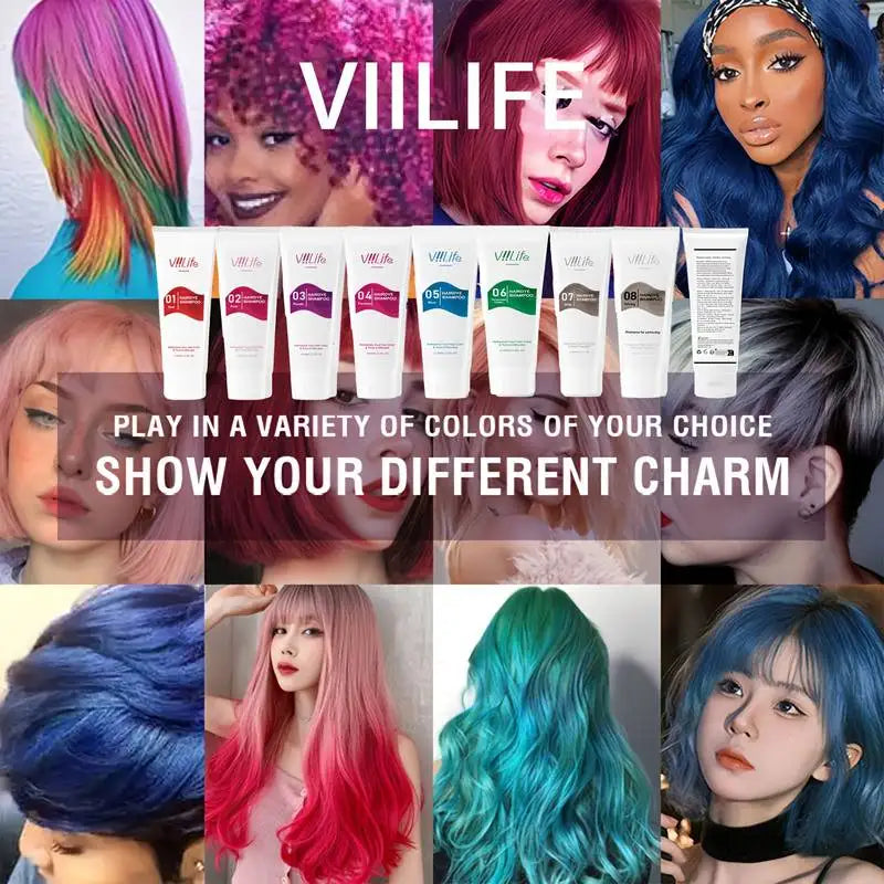 Unisex Hair Dye Permanent Styling Hair Color Wax Shampoo Fashion No Damage Quick Coloring Lasting Professional Hairs Dyeing Crea Viralgem Store