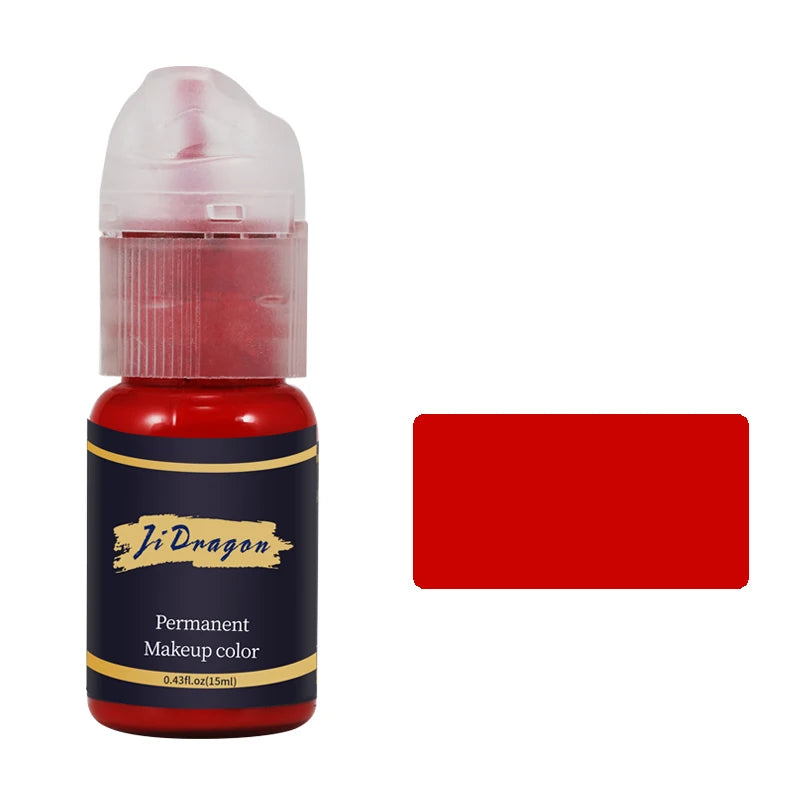 15ml Tattoo ink Pigment Color Paint Set Mix Permanent Makeup Microblading Eyebrow Lip Eyeliner SMP Beauty PMU Body Art Supplies