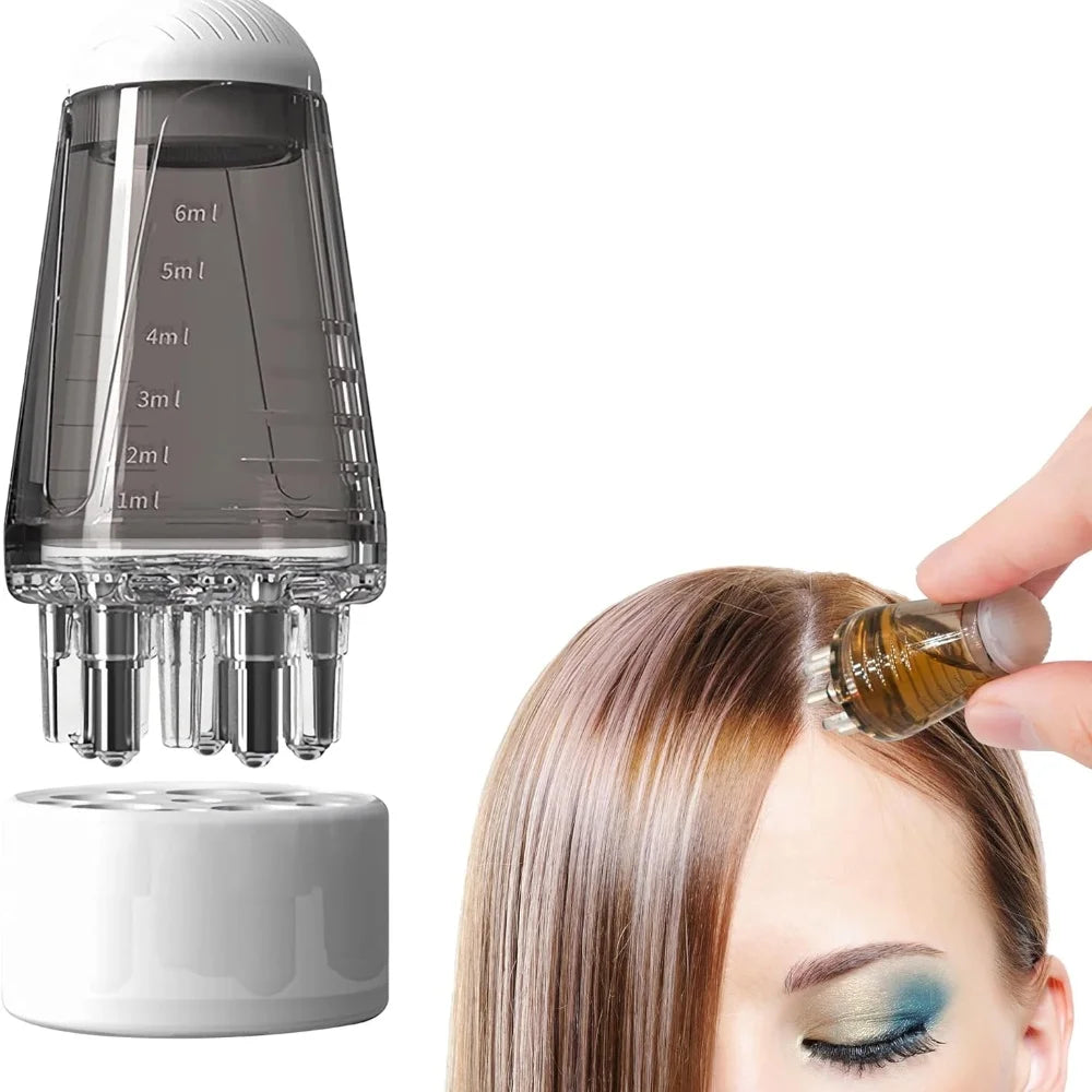 6ml Scalp Applicator Mini Head Massager Roller Ball Brush Hair Growth Essential Oil Medicine Liquid Applicator Massage Comb Viralgem Store