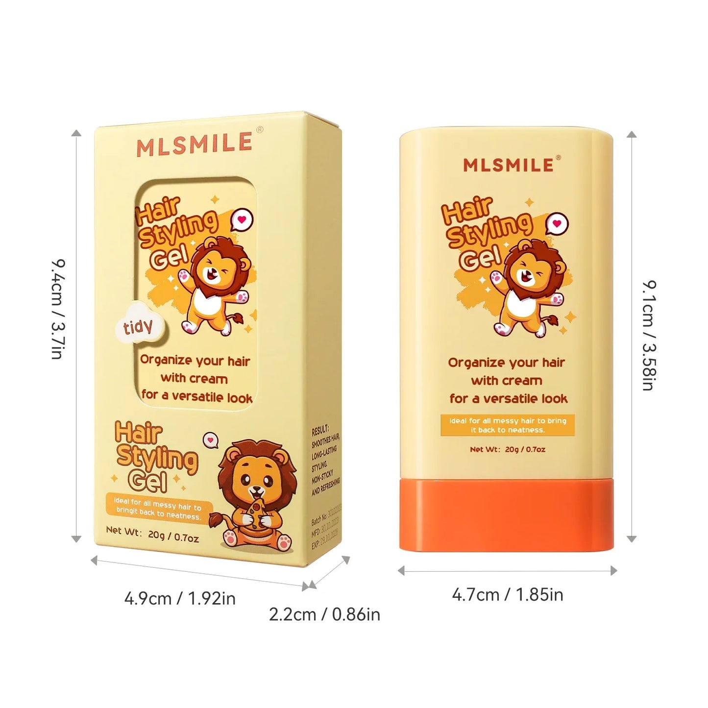 20g Hair Wax Stick Comb Teeth Hair Styling Cream Anti-Frizz for Men Women Children Edge Curly Hair Styling Product Viralgem Store