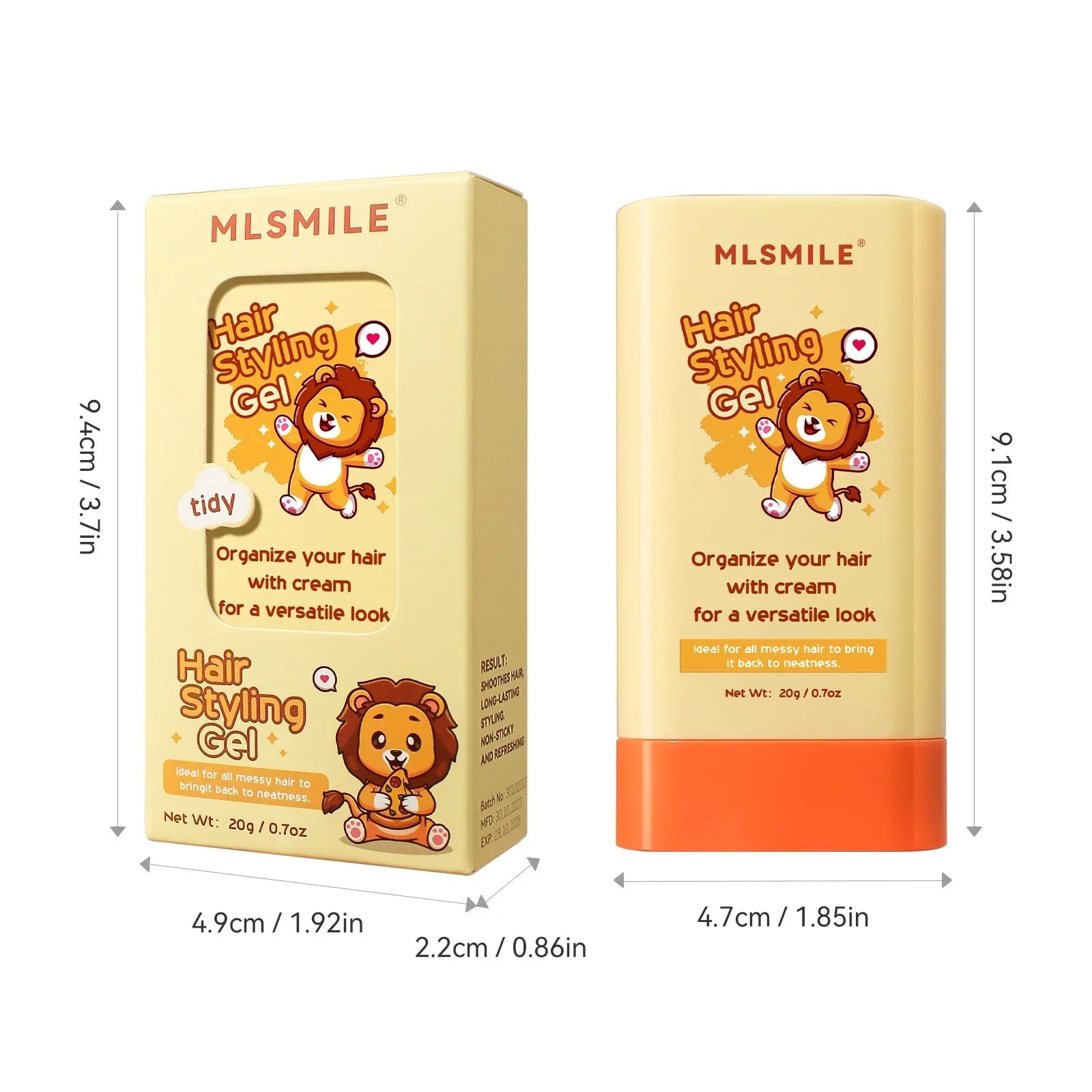 20g Hair Wax Stick Comb Teeth Hair Styling Cream Anti-Frizz for Men Women Children Edge Curly Hair Styling Product Viralgem Store