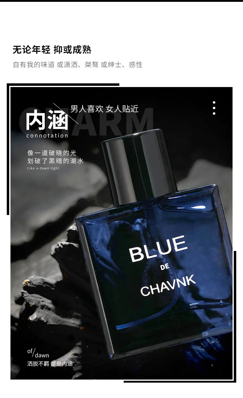 50ml Classic BLUE DE CHAVNK EAU DE PARFUM Pheromone Perfume Azure Fragrance Body Spray for Men Gentlemen Attract Women