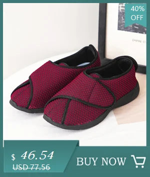 Summer Comfortable Diabetes Shoes Fat Thumb Instep Height Foot Code Middle-Aged Elderly Sandals Puffy Adjustable Slippers