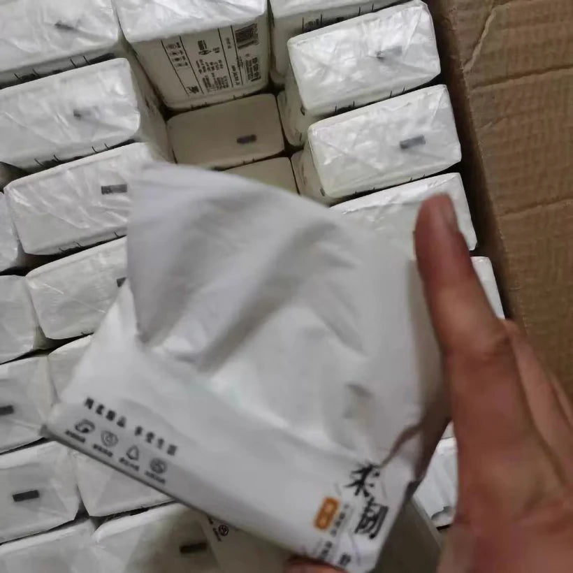 6 Packs Extractable Toilet Paper 5 Layers Thickened Wettable Facial Tissue Kitchen Napkins Handkerchiefs Disposable Tissue Paper
