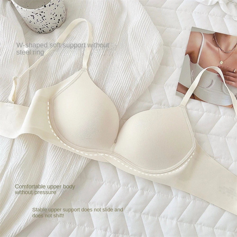 UBAU High-quality lingerie With Beautiful Back, Women's Small Breasts, Sagging-proof, Seamless And Rims-Free Bra
